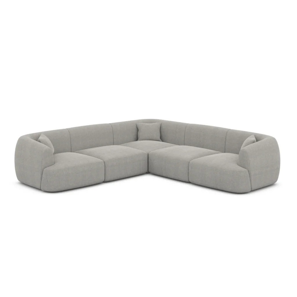 Strukturstoff Ecksofa Elvira
