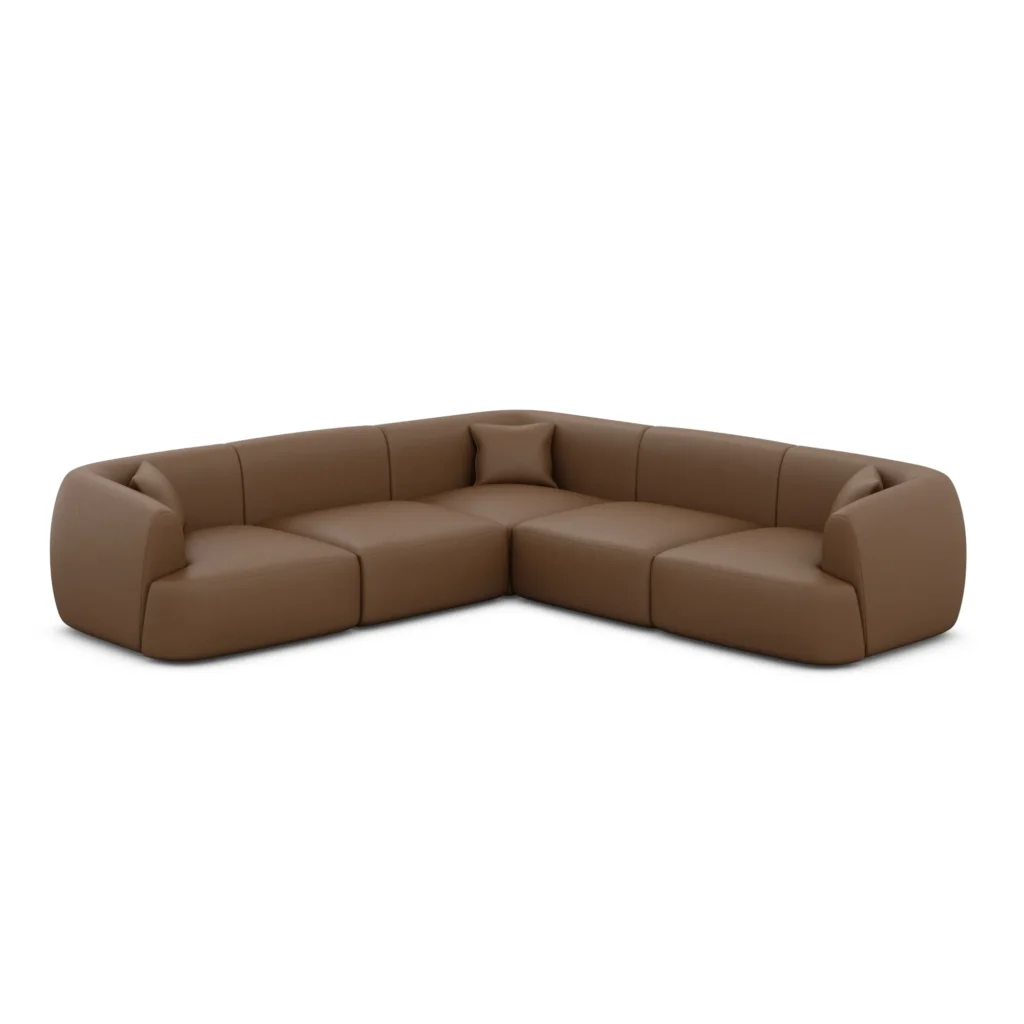 Echtleder Ecksofa Elvira