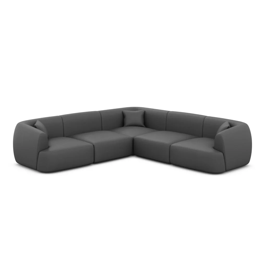 Echtleder Ecksofa Elvira