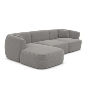 Cord L-Form Sofa Elvira