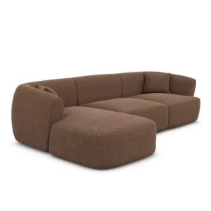 Strukturstoff L-Form Sofa Elvira