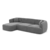 Samtstoff L-Form Sofa Elvira