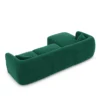 Samtstoff L-Form Sofa Elvira