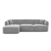 Samtstoff L-Form Sofa Elvira