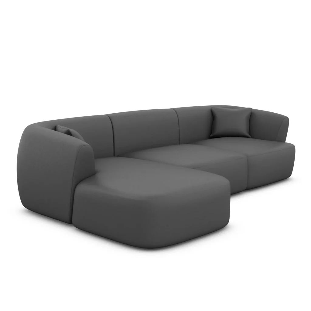 Echtleder L-Form Sofa Elvira