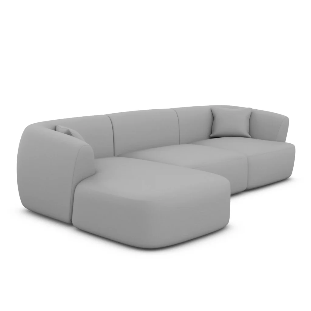 Echtleder L-Form Sofa Elvira