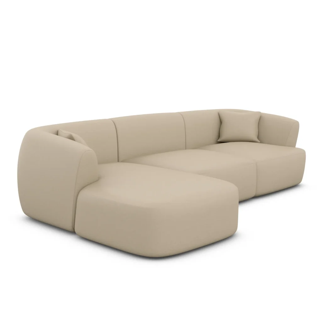 Kunstleder L-Form Sofa Elvira
