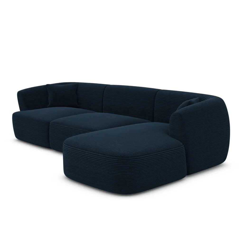 Cord L-Form Sofa Elvira