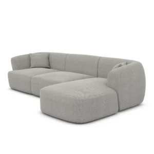 Strukturstoff L-Form Sofa Elvira