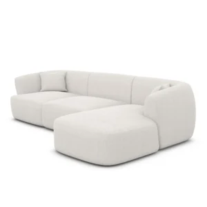 Strukturstoff L-Form Sofa Elvira