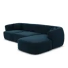 Samtstoff L-Form Sofa Elvira