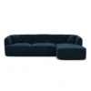 Samtstoff L-Form Sofa Elvira