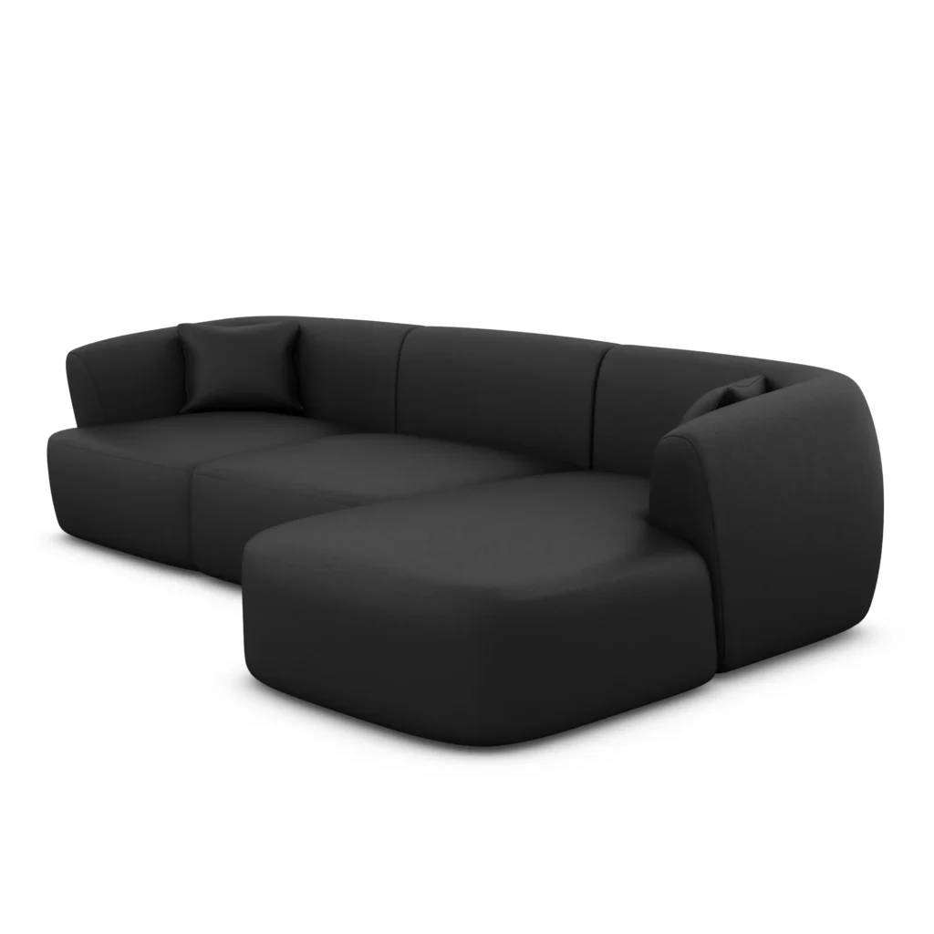 Echtleder L-Form Sofa Elvira