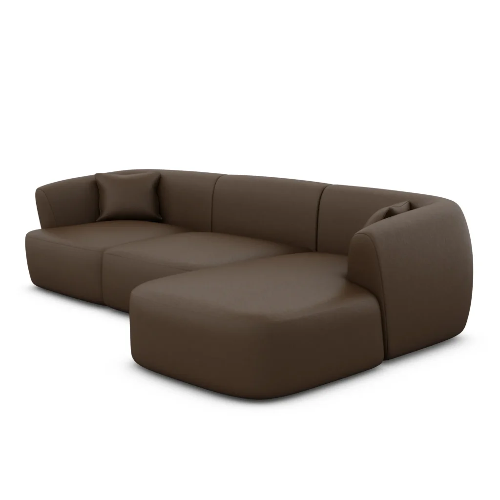 Echtleder L-Form Sofa Elvira
