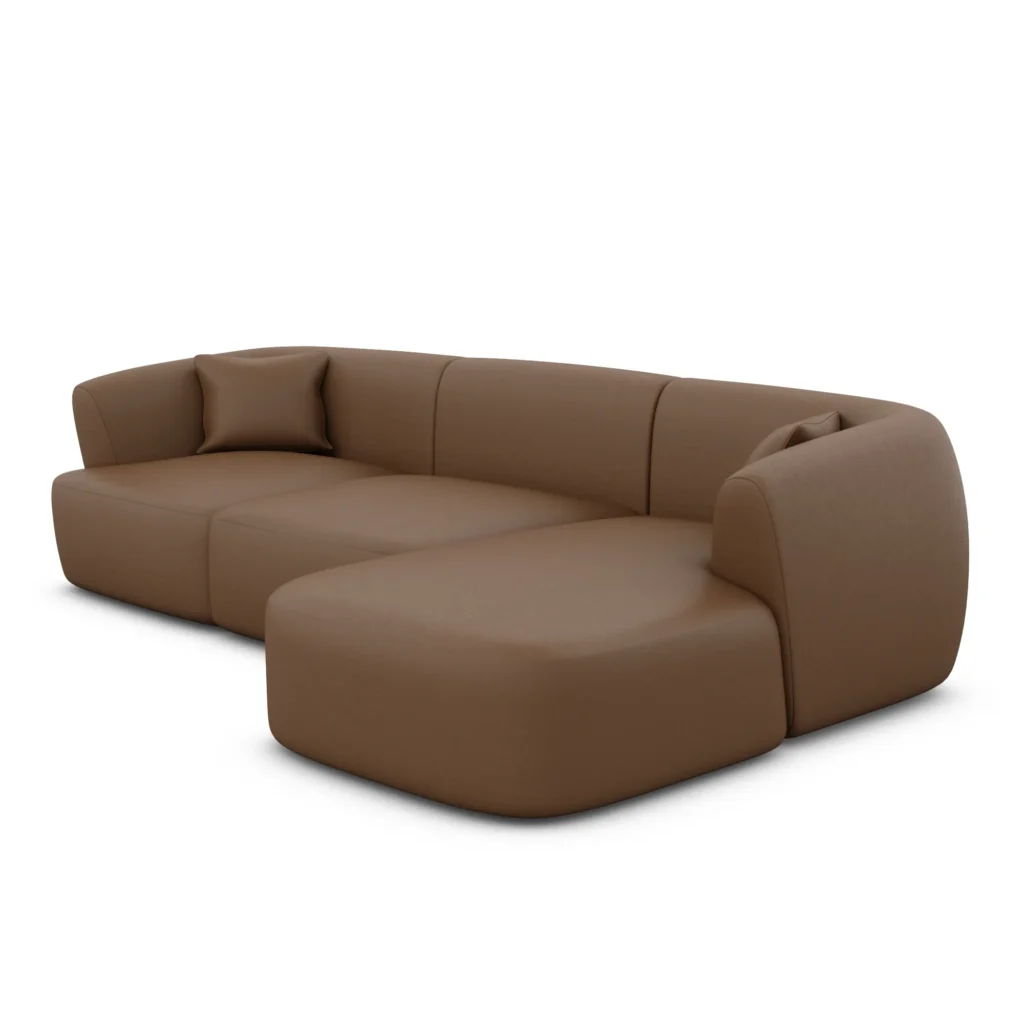 Kunstleder L-Form Sofa Elvira
