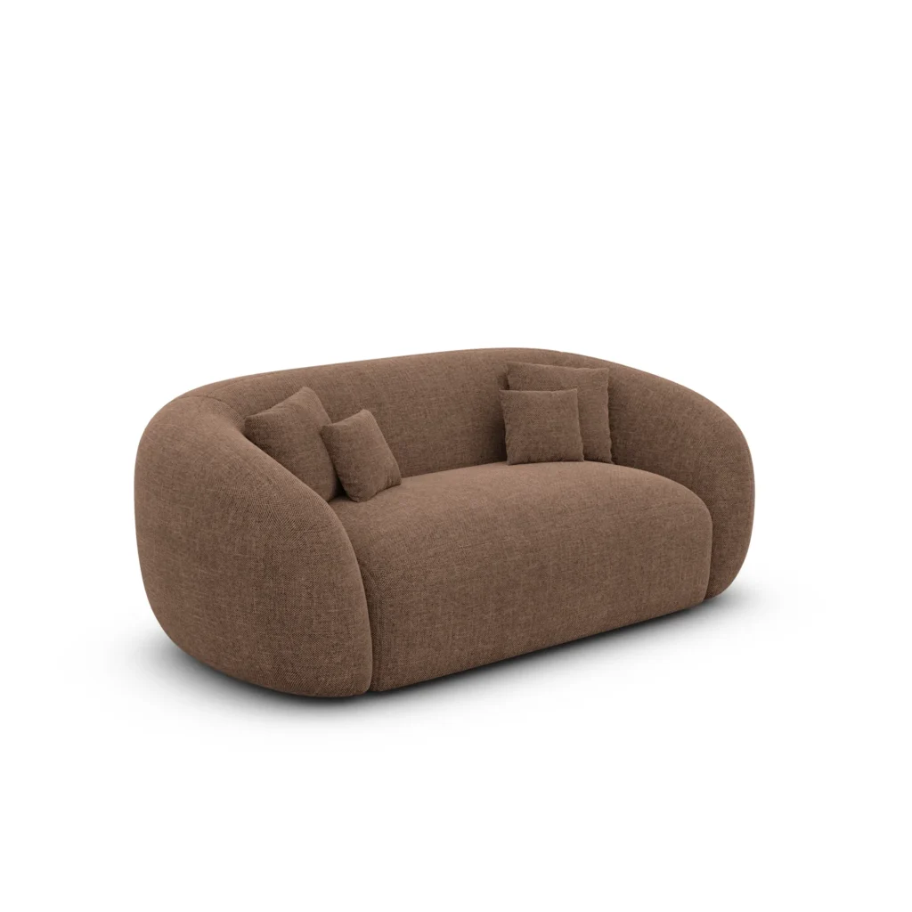 Strukturstoff 2-Sitzer Couch Gaia