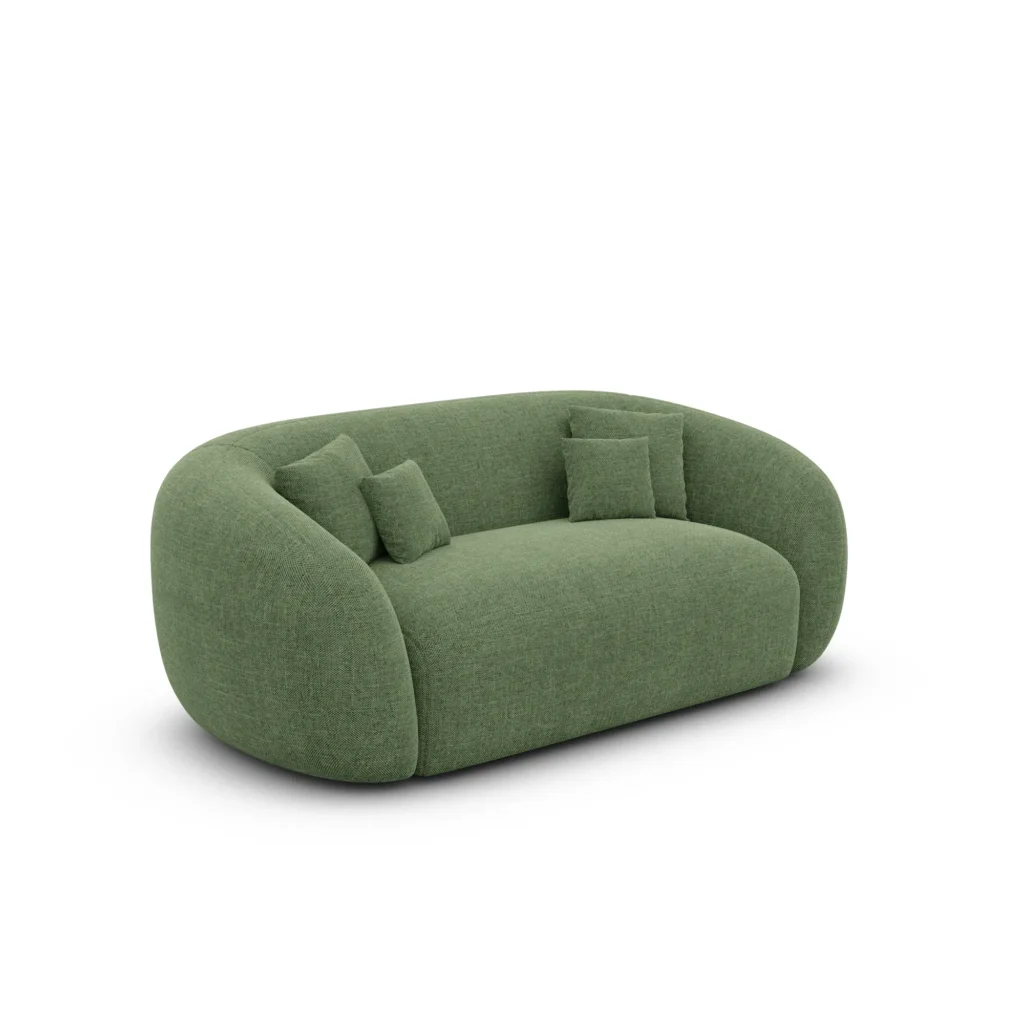 Strukturstoff 2-Sitzer Couch Gaia