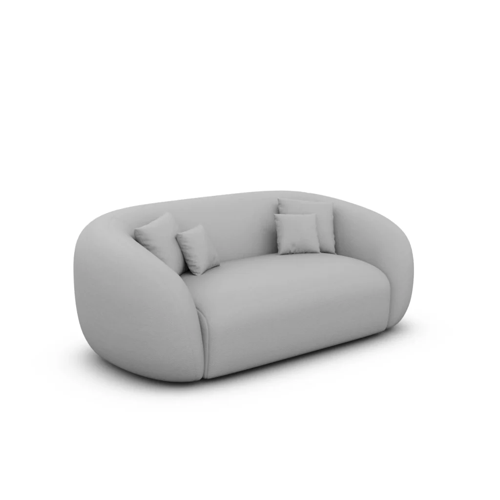 Echtleder 2-Sitzer Couch Gaia