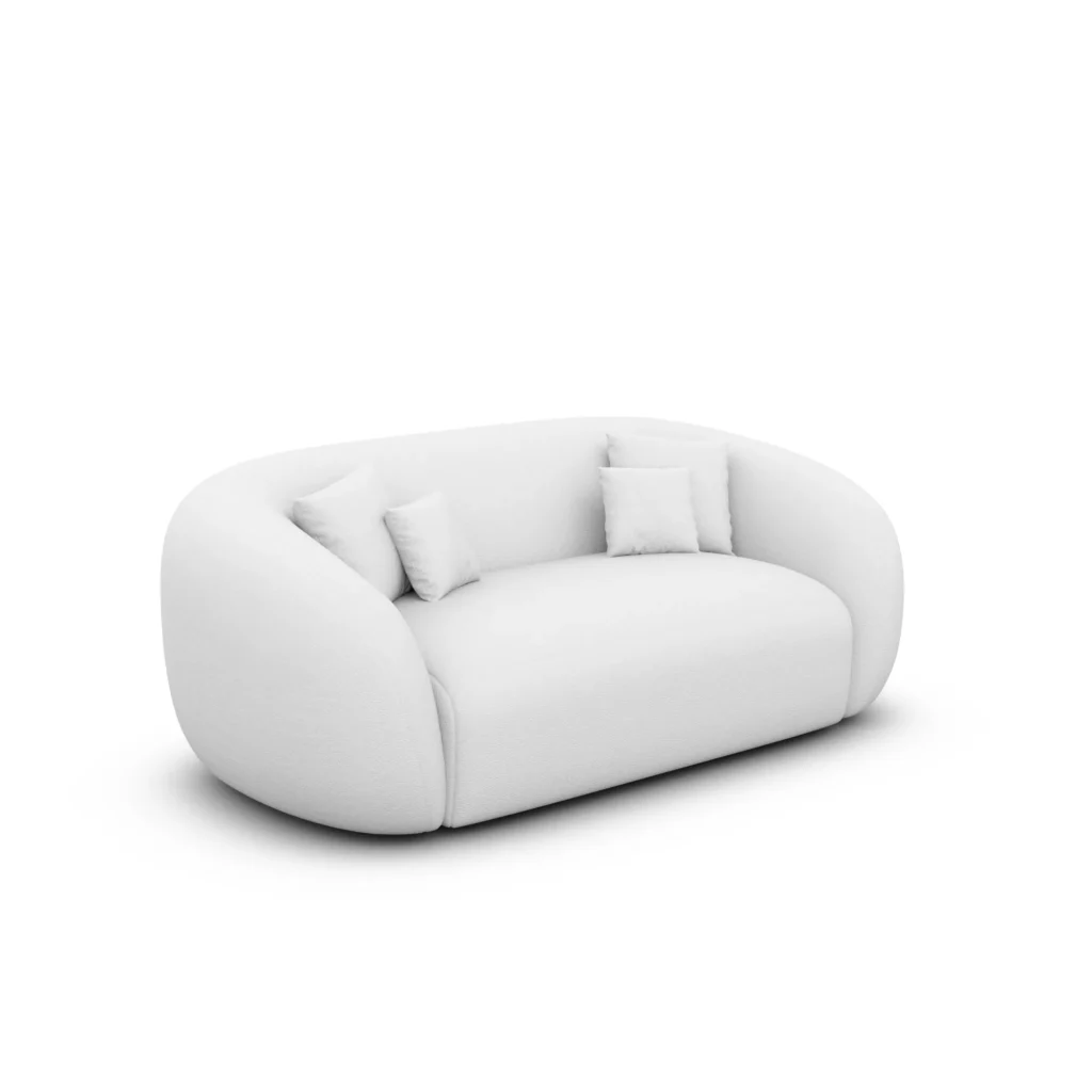 Echtleder 2-Sitzer Couch Gaia