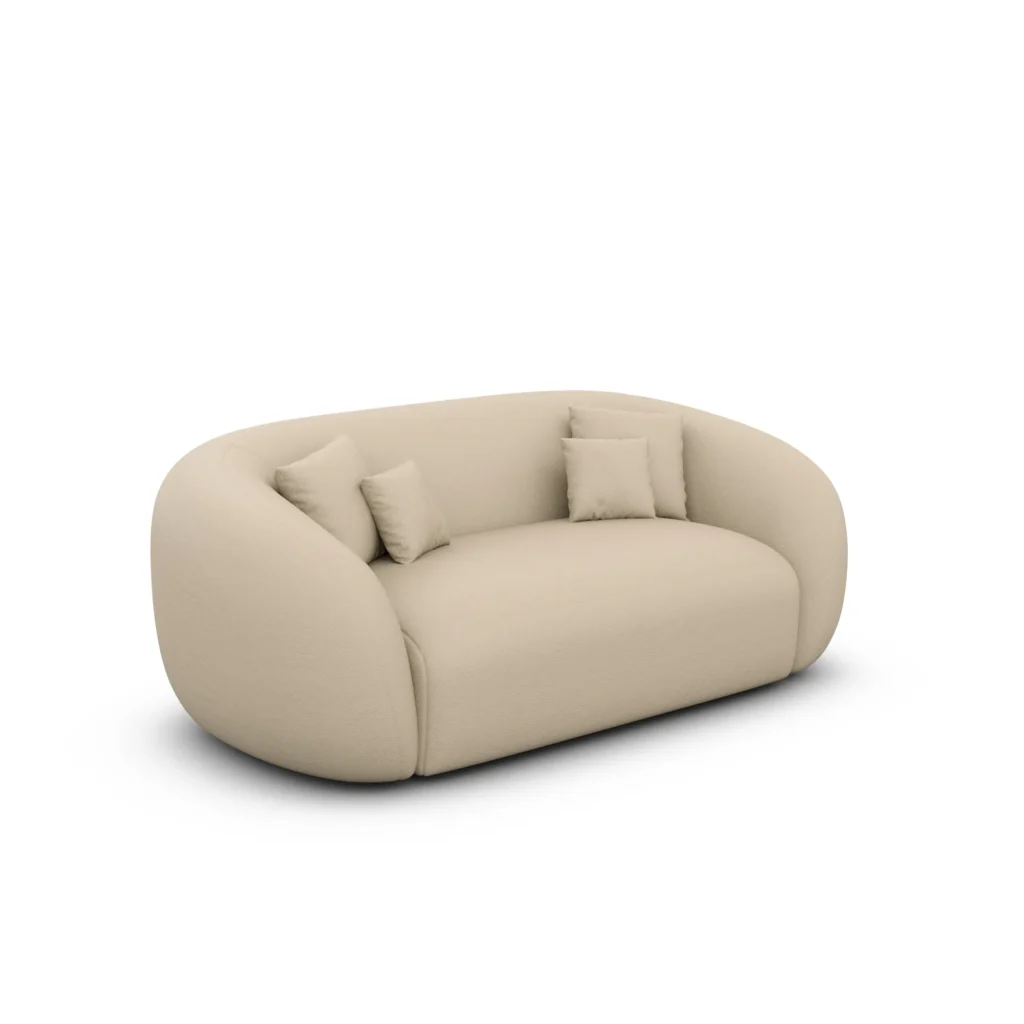 Kunstleder 2-Sitzer Couch Gaia