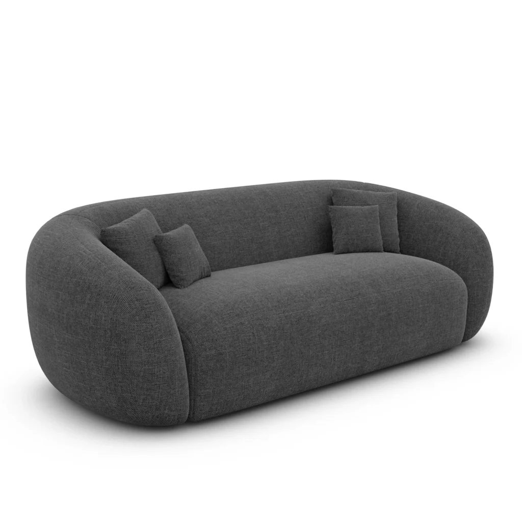 Strukturstoff 3-Sitzer Couch Gaia