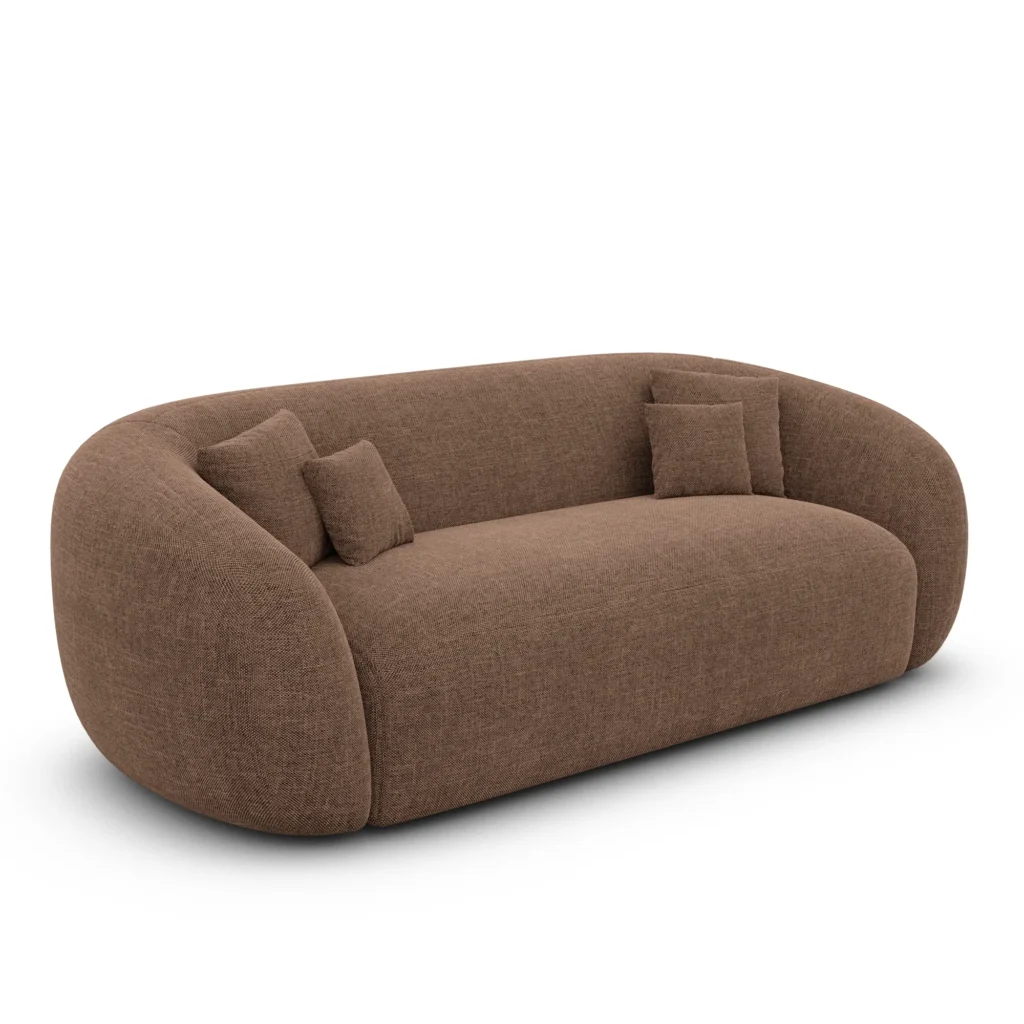 Strukturstoff 3-Sitzer Couch Gaia