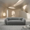 Samtstoff 3-Sitzer Couch Gaia