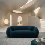 Samtstoff 3-Sitzer Couch Gaia