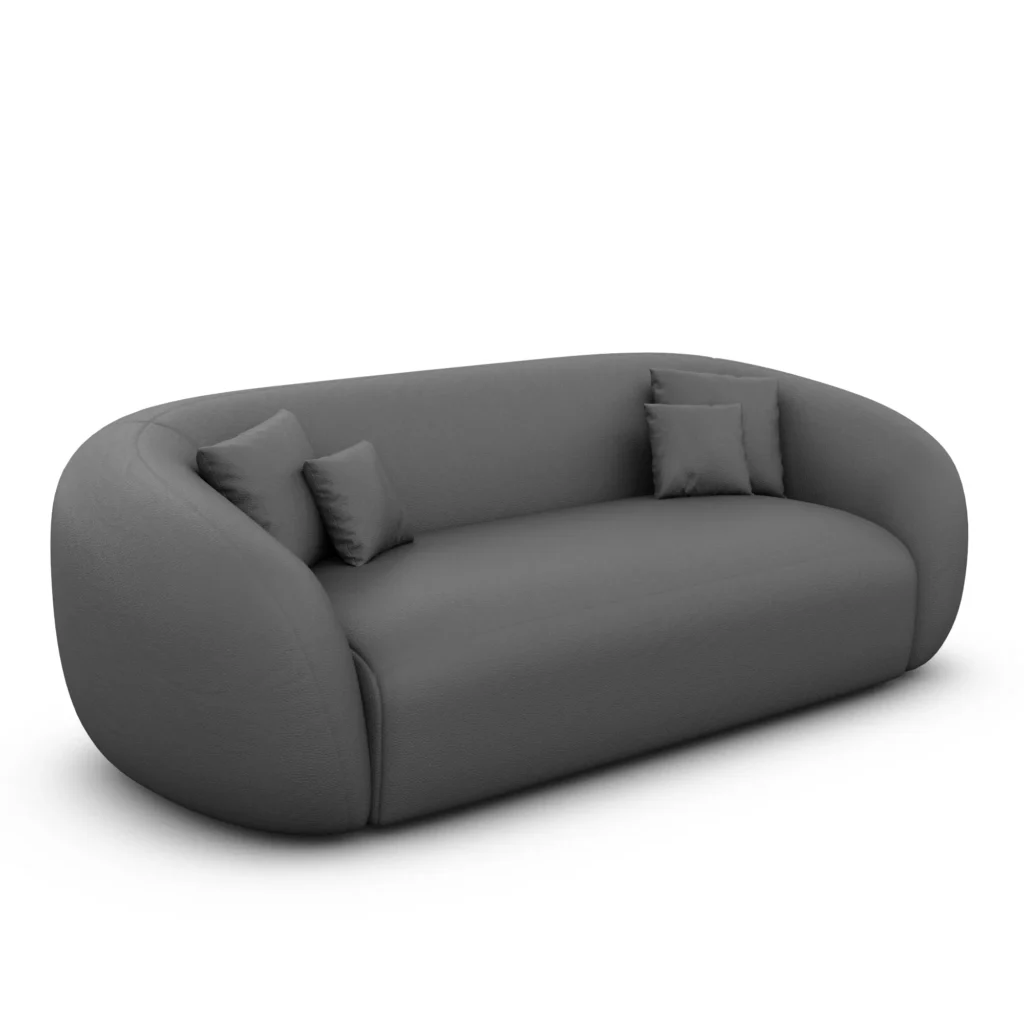 Echtleder 3-Sitzer Couch Gaia