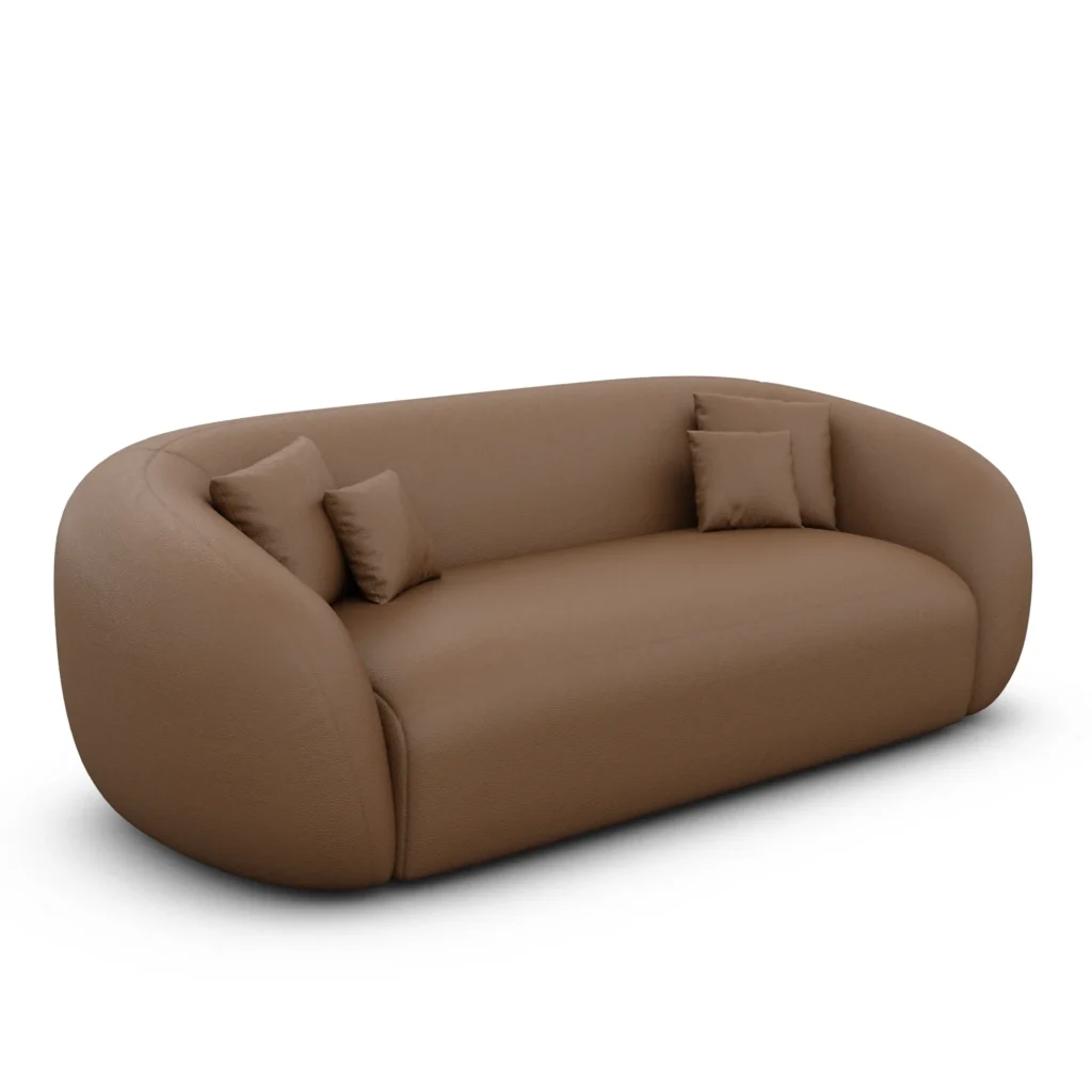Kunstleder 3-Sitzer Couch Gaia