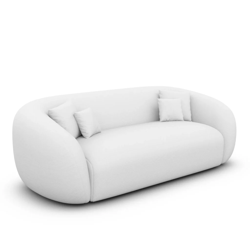 Kunstleder 3-Sitzer Couch Gaia
