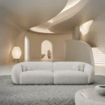 Strukturstoff 4-Sitzer Couch Gaia