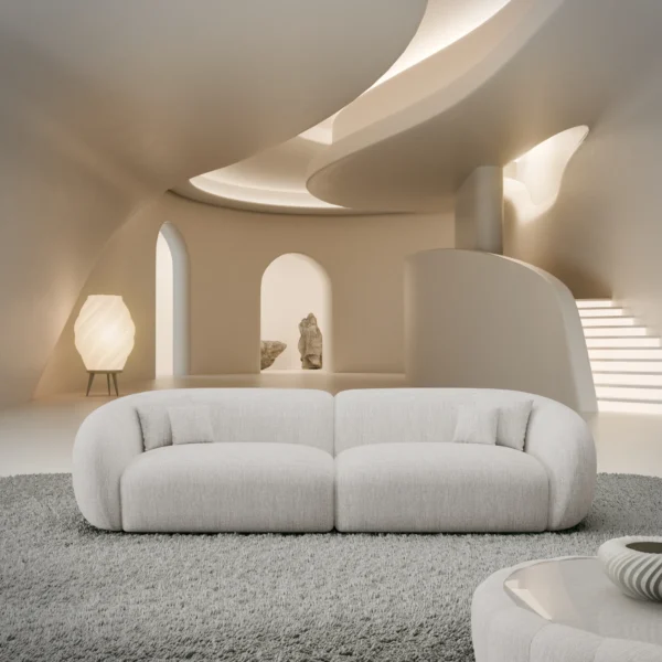 Strukturstoff 4-Sitzer Couch Gaia
