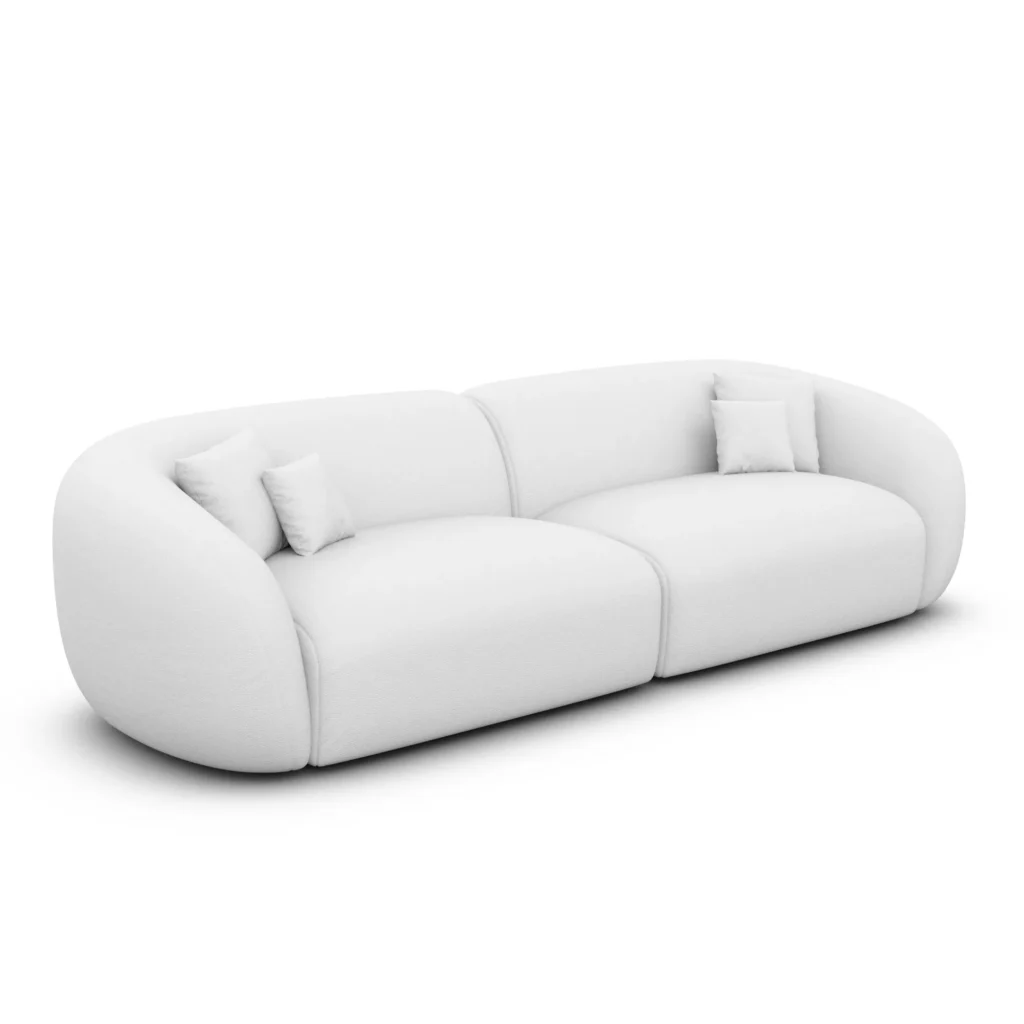 Echtleder 4-Sitzer Couch Gaia