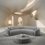 Samtstoff Ecksofa Gaia