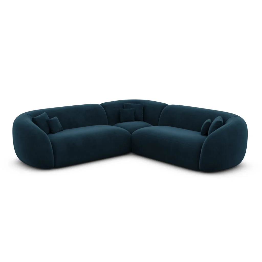 Samtstoff Ecksofa Gaia