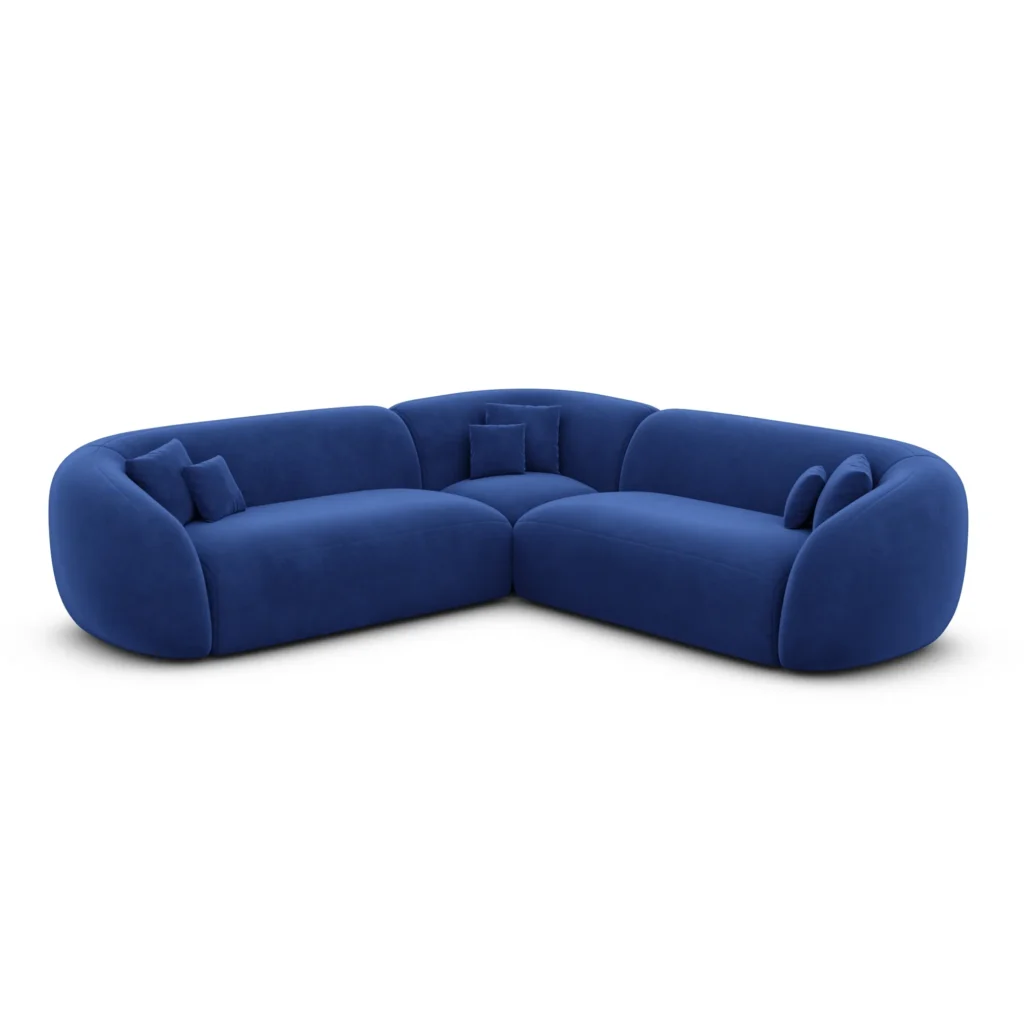Samtstoff Ecksofa Gaia