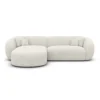 Bouclé L-Form Sofa Gaia