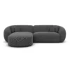 Strukturstoff L-Form Sofa Gaia