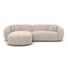 Strukturstoff L-Form Sofa Gaia