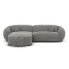 Strukturstoff L-Form Sofa Gaia
