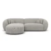 Strukturstoff L-Form Sofa Gaia