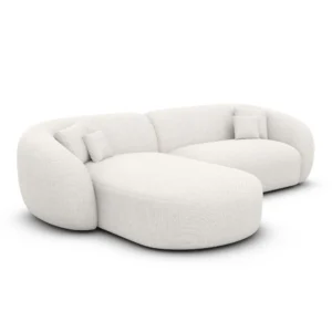 Strukturstoff L-Form Sofa Gaia