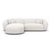 Strukturstoff L-Form Sofa Gaia