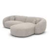 Bouclé L-Form Sofa Gaia