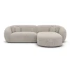 Bouclé L-Form Sofa Gaia