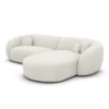 Bouclé L-Form Sofa Gaia