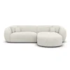 Bouclé L-Form Sofa Gaia