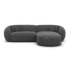 Strukturstoff L-Form Sofa Gaia