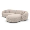 Strukturstoff L-Form Sofa Gaia